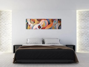 Obraz - Muzyczny abstrakt (170x50 cm)