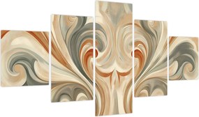 Obraz - Wiry w ziemistych barwach (125x70 cm)