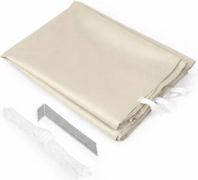 Pawilon ogrodowy eventowy FGA3, 3x3 m, automatyczny ze ściankami - namiot zamykany, beżowy