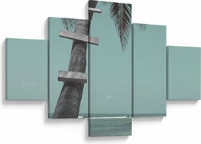 Obraz - Palma na Karaibach (125x70 cm)