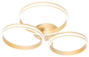 Lampa sufitowa mosiądz w tym LED 3-stopniowy ściemniacz 3-światła - Navara