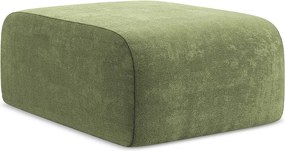 Pufa - z tkaniny szenilowej - zielony - LANI