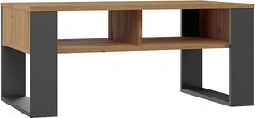 Ława Modern 2P | Antracyt Artisan | 90x58x50 | Stolik Kawowy Nowoczesny