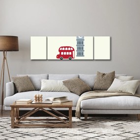 Obraz - Miasta Europy N⁰3 (170x50 cm)