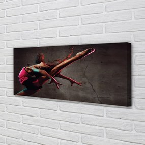 Obraz drukowany na płótnie Kobieta w Szpagacie