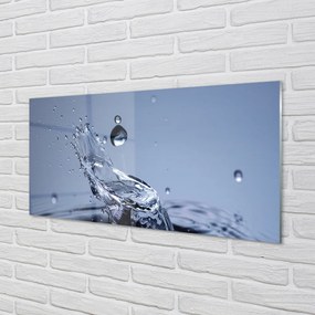 Szklany Panel Pojedyncza Kropla w Zbliżeniu