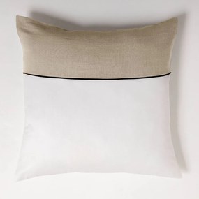 Biało-beżowa bawełniana pościel dwuosobowa 240x220 cm Gabrielle – douceur d'intérieur