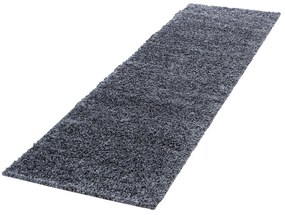 Dywan shaggy jednokolorowy szary 80 cm x 250 cm