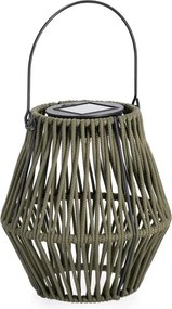 Lampion LED solarny w kolorze khaki (wysokość 17 cm) Juny – Yes Everyday