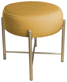 Taboret Pola noga metalowa złota MG15