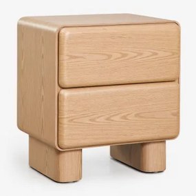 Prostokątna Szafka Nocna Z Dwoma Szufladami Z Mdf Sheila Roble & 50 X 40 Cm - Sklum