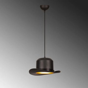 Czarna lampa wisząca z metalowym kloszem ø 30 cm Sivani – Opviq lights