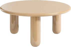 Stolik kawowy MDF - Beżowy lakierowany - BENESA