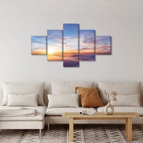 Obraz - Zachód słońca ponad chmurami (125x70 cm)
