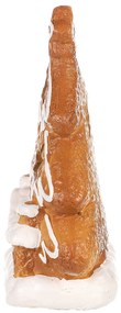 Ozdoby świąteczne Piernikowy choinka zoświetleniem LED, ceramika, 13 cm