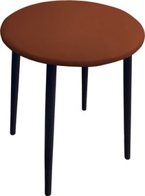 Taboret TRIX stelaż metalowy STOŁEK LOFT : Kolor nogi - Czarna stożek, Kolor tkaniny - EKO-SKÓRA - 3D, Typ tkaniny - Eko-skóra