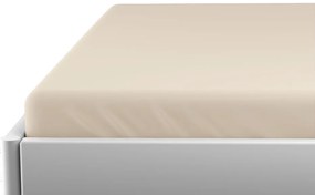 PrzytulneMieszkanie.pl Prześcieradło jersey do dziecięcego łóżeczka EXCLUSIVE 70x140 cm kremowe