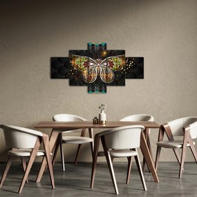 Obraz - Magiczny motyl (125x70 cm)