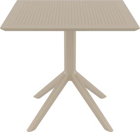 Kwadratowy stół kawiarniany z plastiku Sky Table 80