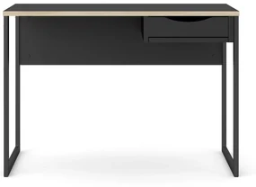 Czarne biurko Tvilum Function Plus, 110 x 48 cm