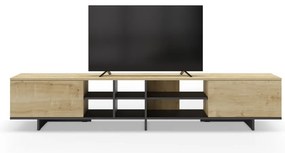 Szafka pod TV w dekorze dębu 230x44 cm Cequoia – Marckeric