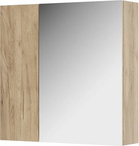 Szafka z lustrem w łazience złoty dąb energetyczny 60x16.4x59.2 leopold