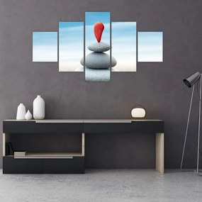 Obraz - Równowaga z kamieniami (125x70 cm)