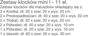 Piankowe klocki do żłobka - zestaw Mini I 4641614