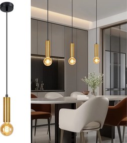 NETTLIFE Lampa wisząca do jadalni 1 żarówka Lampa wisząca E27 Industrialna lampa wisząca