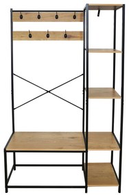 Wieszak z półkami BERDY, dąb