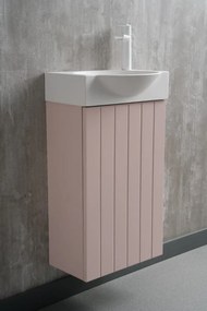 Zestaw Szafka z umywalką DIA 40 cm pudrowy róż półmat KROFAM