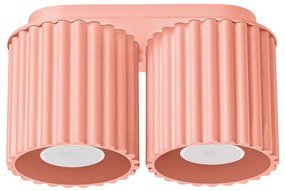 Sollux SL.1825 - Oprawa punktowa AURA 2xGU10/10W/230V różowa