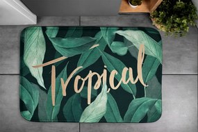 Dywanik łazienkowy antypoślizgowy Dywanik łazienkowy antypoślizgowy tropikalne liście