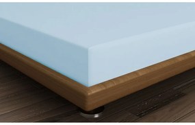 Jasnoniebieskie bawełniane prześcieradło z gumką 140x200 cm – Mijolnir