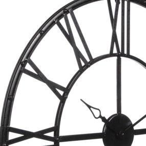 Zegar na ścianę Ø 70 cm, metalowy z cyframi rzymskimi, Atmosphera