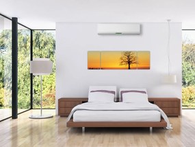 Obraz drzewa na polu (170x50 cm)
