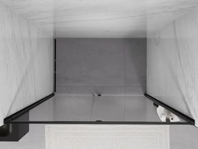 Mexen Exo drzwi prysznicowe uchylne 130 cm, transparent, czarne - 819-130-000-70-00