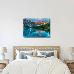 Obraz turkusowego jeziora (70x50 cm)