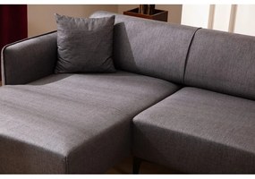 Ciemnoszara sofa narożna Belissimo, narożnik lewy – Balcab Home