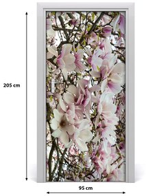 Nalepka Naklejka fototapeta na drzwi Kwiaty magnolii