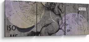 Obraz - Design (z zegarem) (90x30 cm)