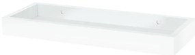 Półka ścienna P-010, matowy biały, 40 cm