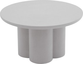 Stolik kawowy okrągły Cylindus 80 cm - jasny szary