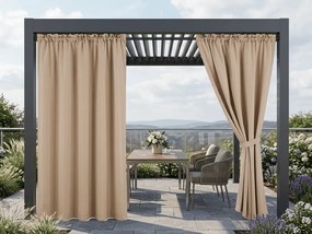Zasłona ogrodowa GARDIO wodoodporna 150x220 cm, beżowy