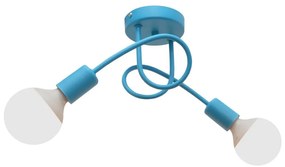 Dziecięcy żyrandol natynkowy OXFORD 2xE27/15W/230V niebieski