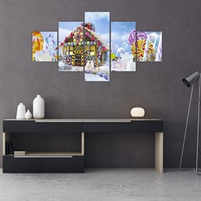 Obraz - Chatka z piernika (125x70 cm)