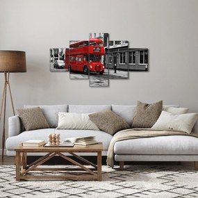 Obraz - Londyn z autobusem (125x70 cm)