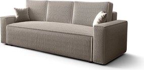 BEDANTE Sofa AMBRO Poso 100 z funkcją spania, beżowy, sofa z pojemnikiem, skrzynia na pościel, kanapa do salonu, kanapa, sofa, sofa z funkcją spania