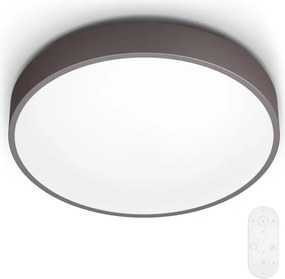 Philips 60262/43/P5 - ściemnialna lampa sufitowa LED brązowa LED/28W/230V + z pilotem