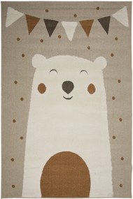 Dywan Skandi Kids Miś Beżowy 100x150 Prostokąt